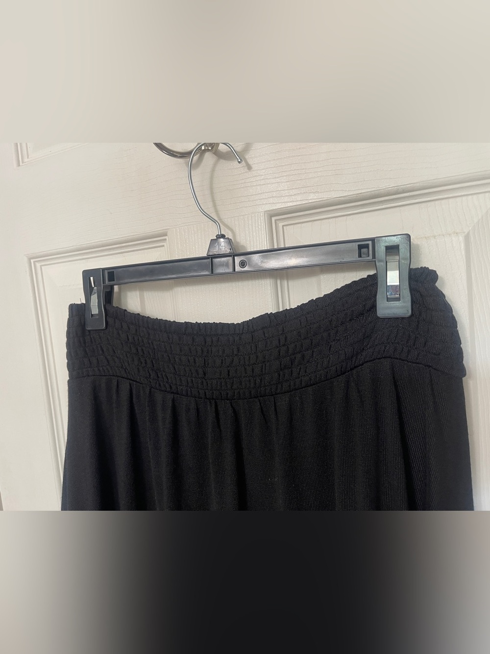 Joyfolie Black High-Low Ruffle Knit Skirt Size L - Picture 6 of 9